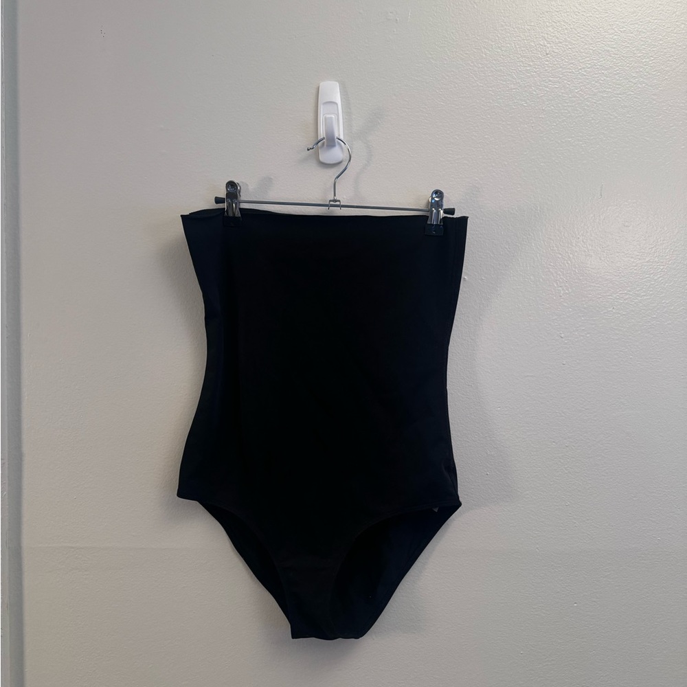 Aerie Black High Waisted Shapewear Tummy Control Panty Full Coverage Size M